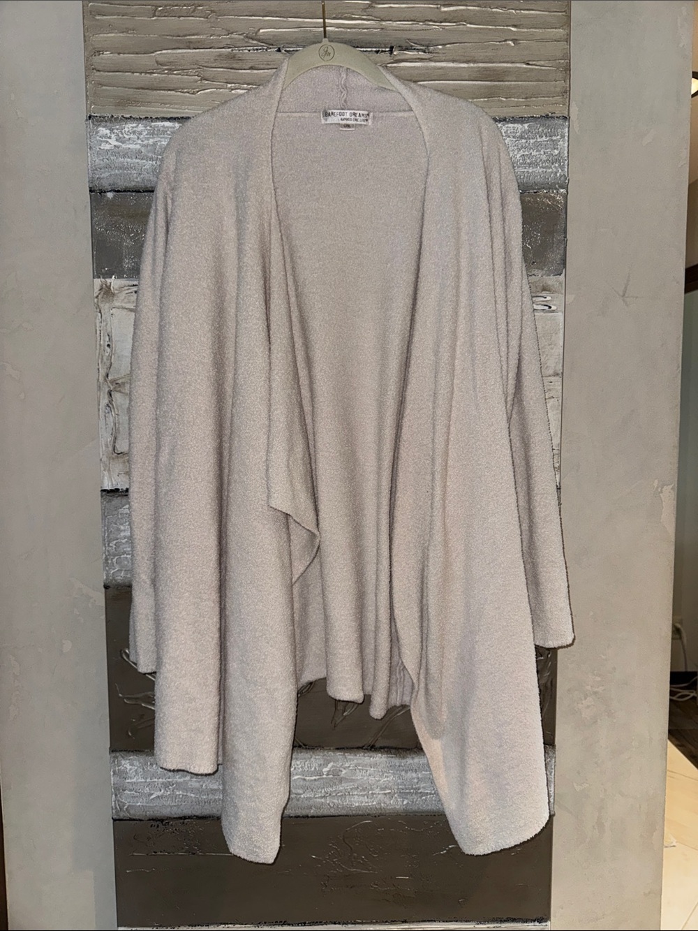 Barefoot Dreams Cozy Open-Front Cardigan Sweater - cream